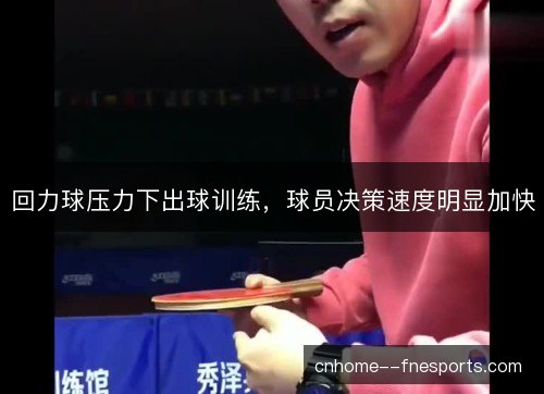 回力球压力下出球训练，球员决策速度明显加快